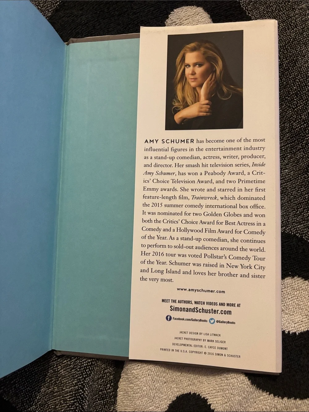 Comedian Amy Schumer’s Biography The Girl With The Lower Back Tattoo - Hardcover